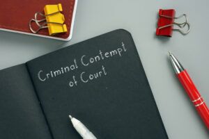 criminal contempt of court