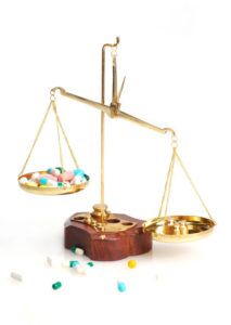 drugs on scale