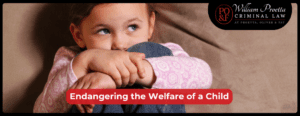 scared little girl in danger